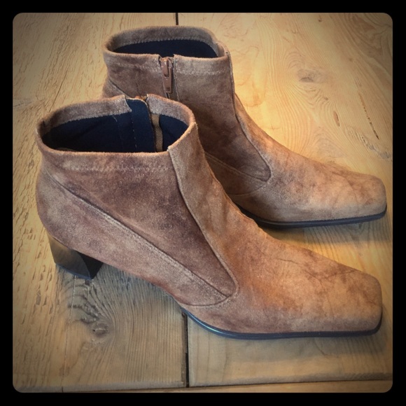 franco sarto square toe booties